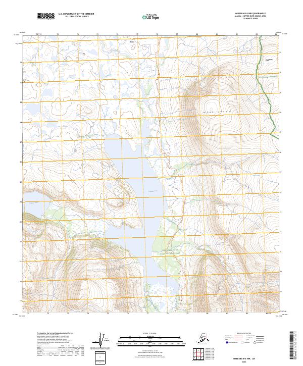 Nabesna B-5 NW, AK — USGS 7.5-minute topo (2023)