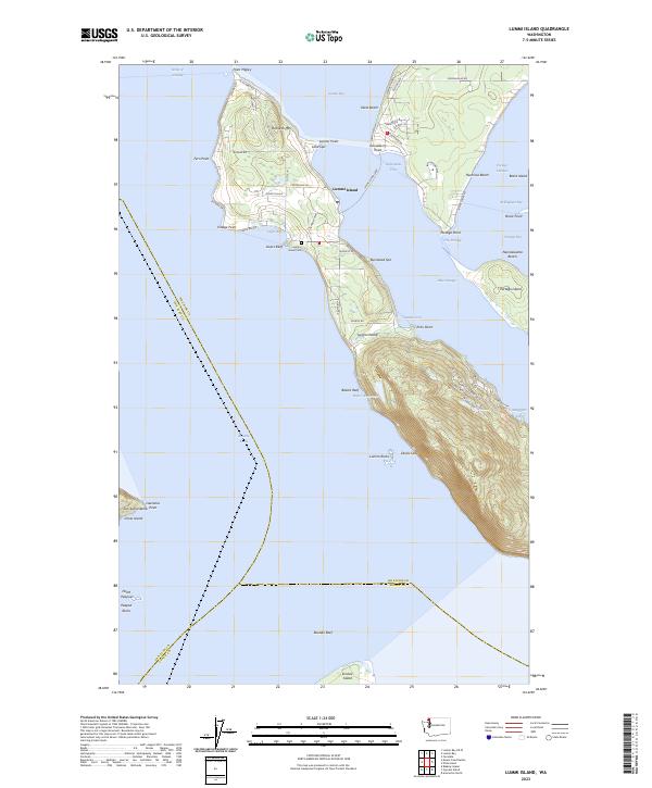Lummi Island, WA — USGS 7.5-minute topo (2023)