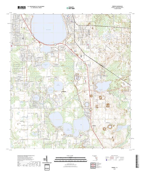 Sebring, FL — USGS 7.5-minute topo (2024)