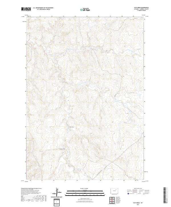 Fats Draw, WY — USGS 7.5-minute topo (2021)