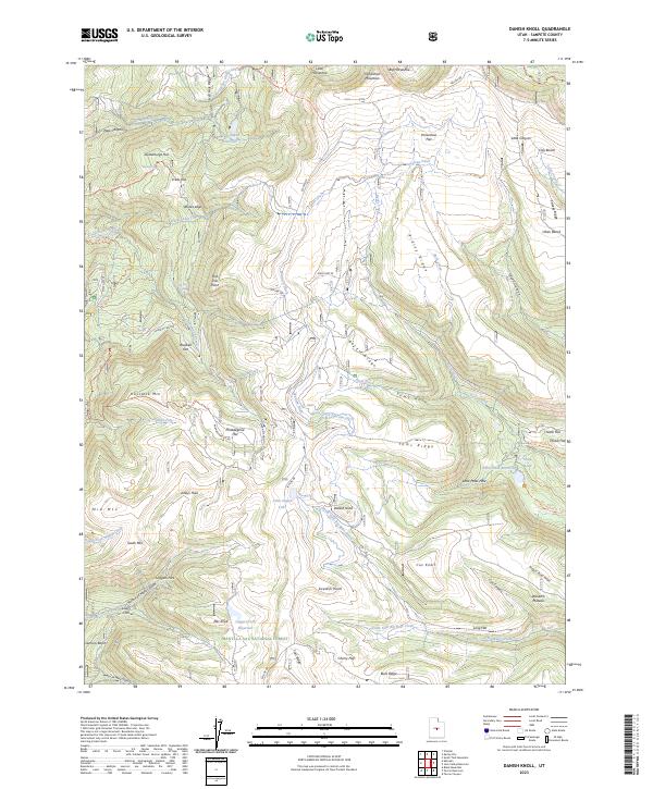 Danish Knoll, UT — USGS 7.5-minute topo (2023)