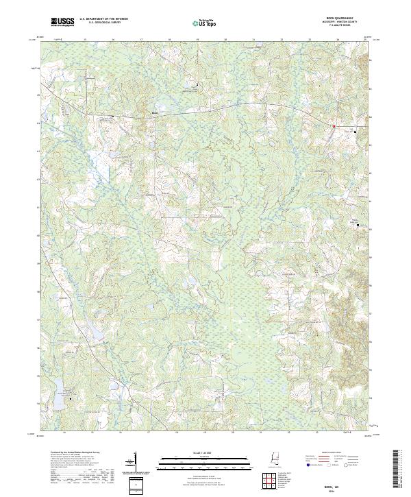 Boon, MS — USGS 7.5-minute topo (2024)
