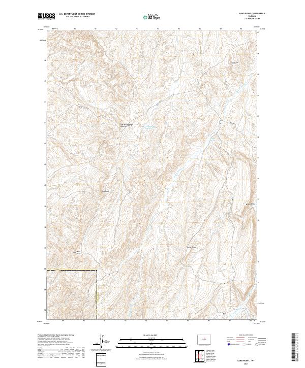Sand Point, WY — USGS 7.5-minute topo (2021)