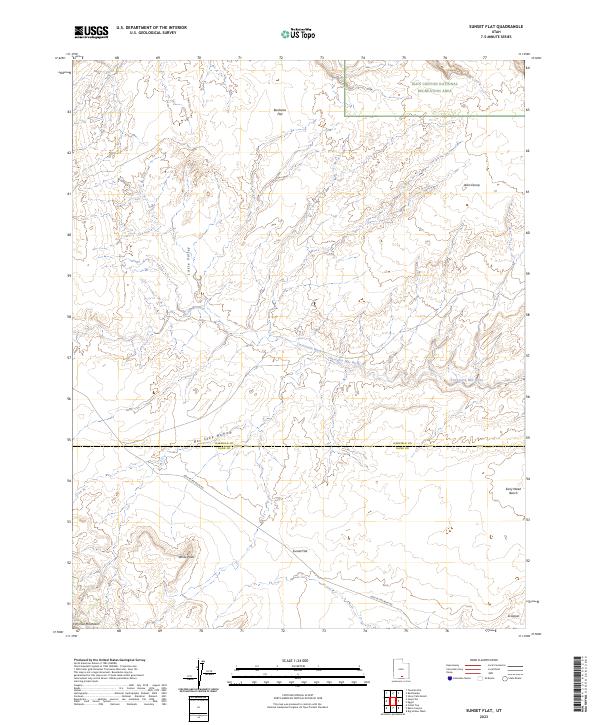 Sunset Flat, UT — USGS 7.5-minute topo (2023)
