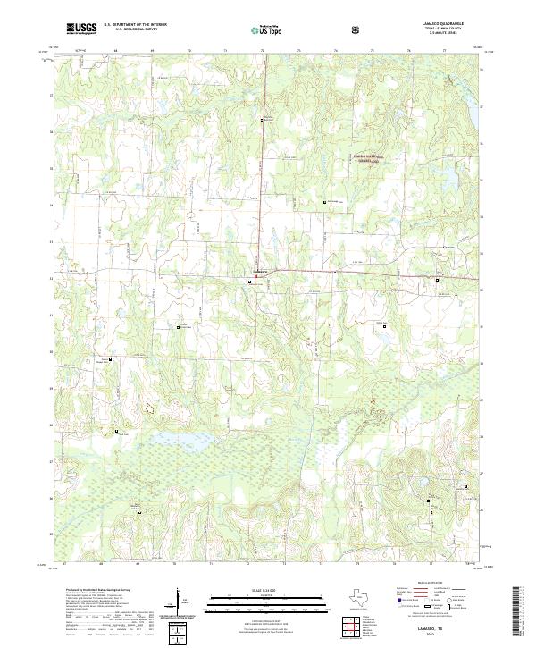 Lamasco, TX — USGS 7.5-minute topo (2022)