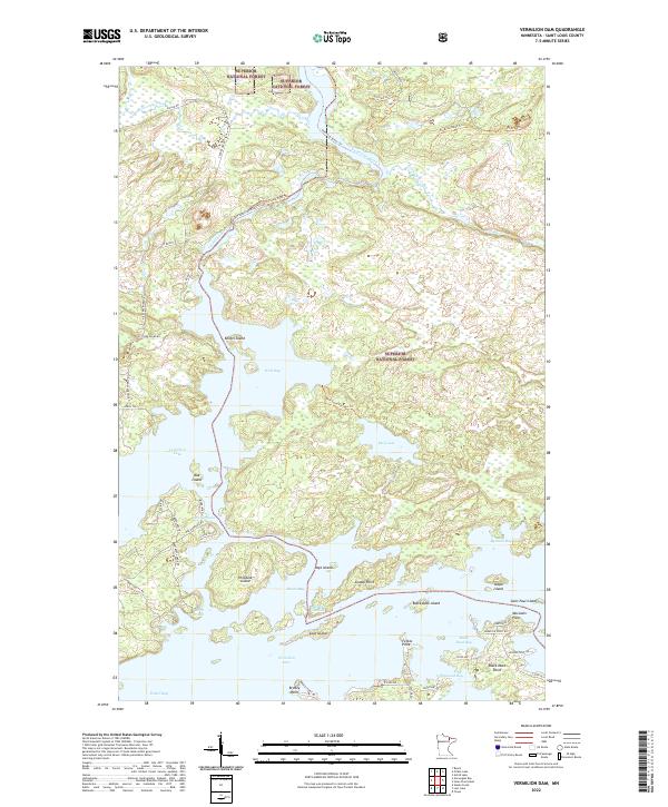 Vermilion Dam, MN — USGS 7.5-minute topo (2022)