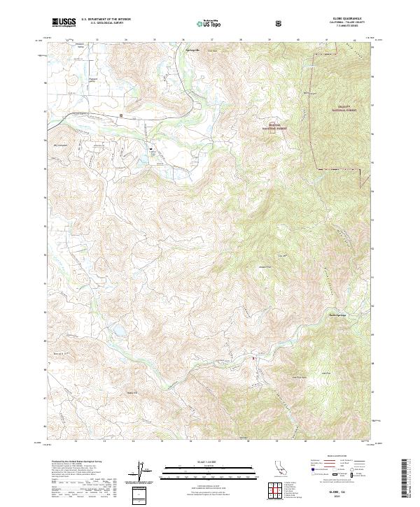 Globe, CA — USGS 7.5-minute topo (2021)