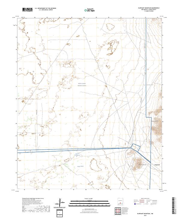 Elephant Mountain, NM — USGS 7.5-minute topo (2023)