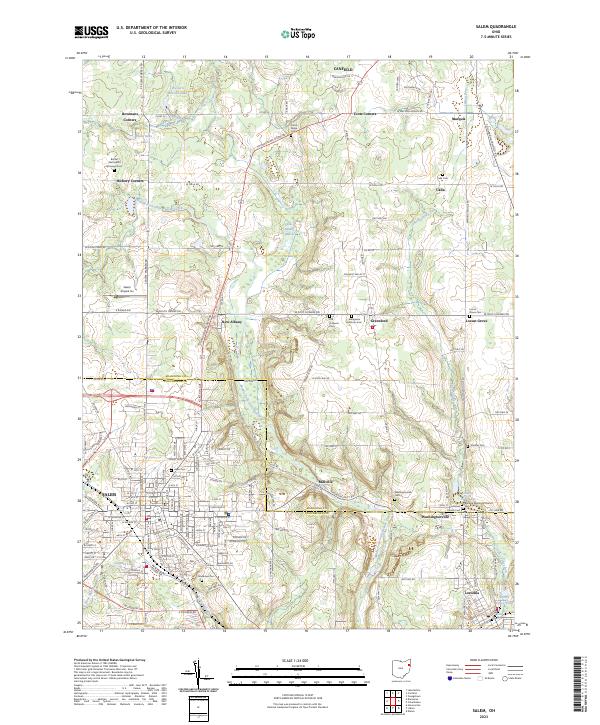 Salem, OH — USGS 7.5-minute topo (2023)