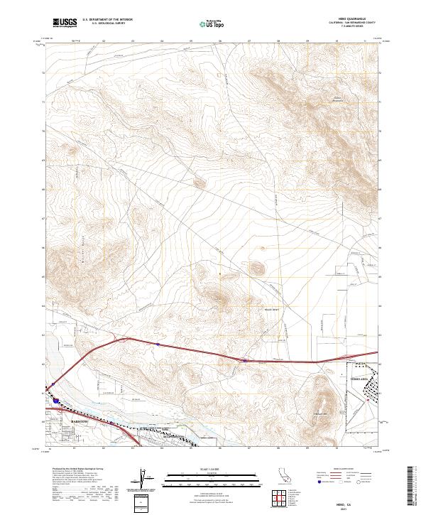 Nebo, CA — USGS 7.5-minute topo (2021)