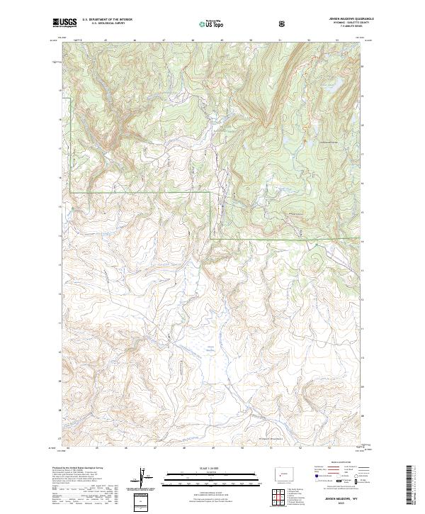 Jensen Meadows, WY — USGS 7.5-minute topo (2023)