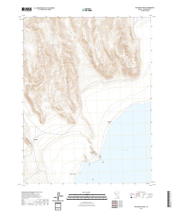 The Needle Rocks, NV — USGS 7.5-minute topo (2021)