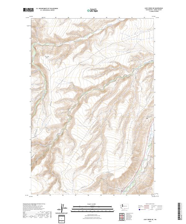 Logy Creek NE, WA — USGS 7.5-minute topo (2023)