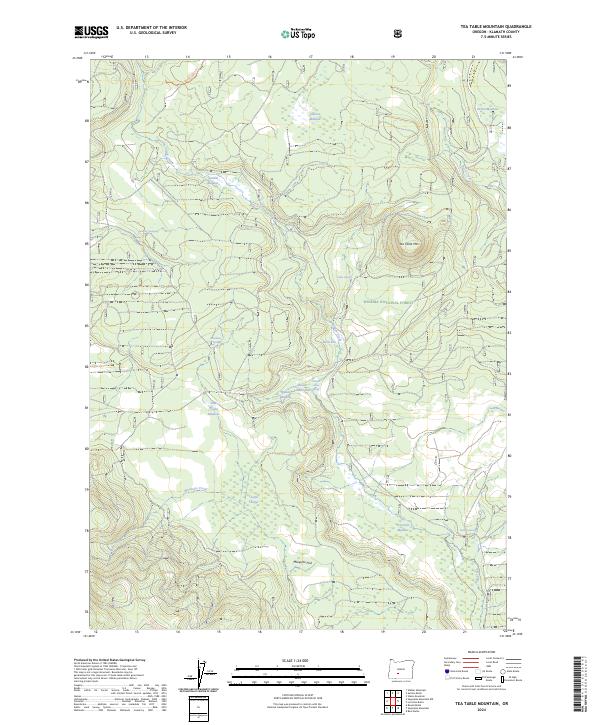 Tea Table Mountain, OR — USGS 7.5-minute topo (2024)
