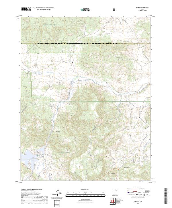 Hebron, UT — USGS 7.5-minute topo (2023)