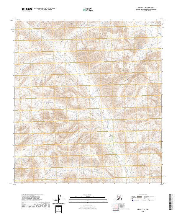 Healy A-4 SE, AK — USGS 7.5-minute topo (2024)