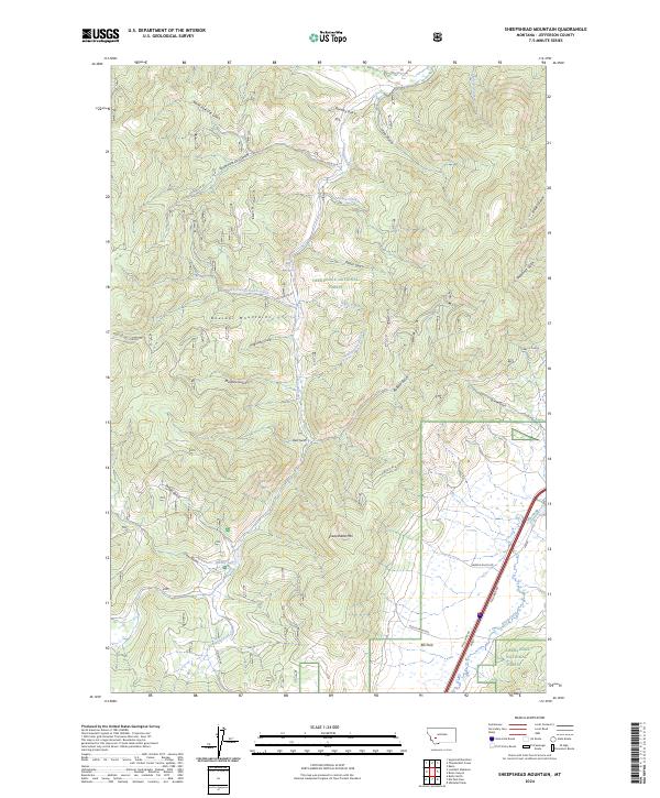 Sheepshead Mountain, MT — USGS 7.5-minute topo (2024)