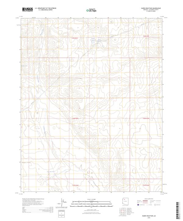 Hazen Hole Tank, AZ — USGS 7.5-minute topo (2026)