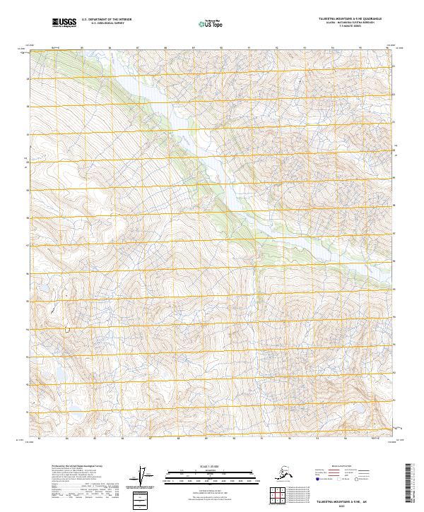 Talkeetna Mountains A-5 NE, AK — USGS 7.5-minute topo (2023)