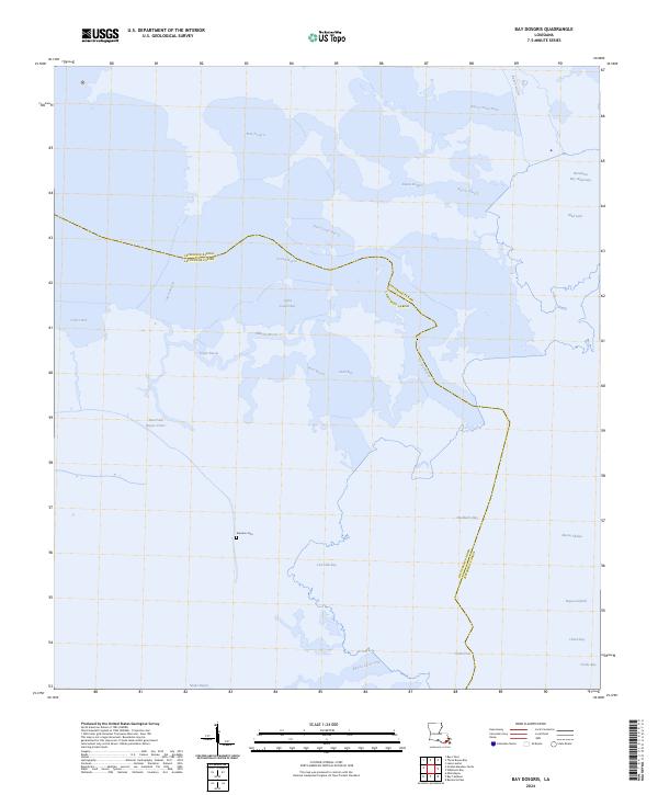 Bay Dosgris, LA — USGS 7.5-minute topo (2024)