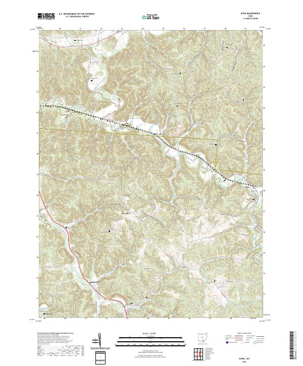 Byer, OH — USGS 7.5-minute topo (2023)