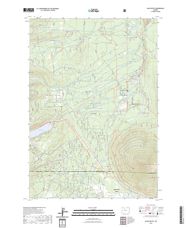 Black Butte, OR — USGS 7.5-minute topo (2023)