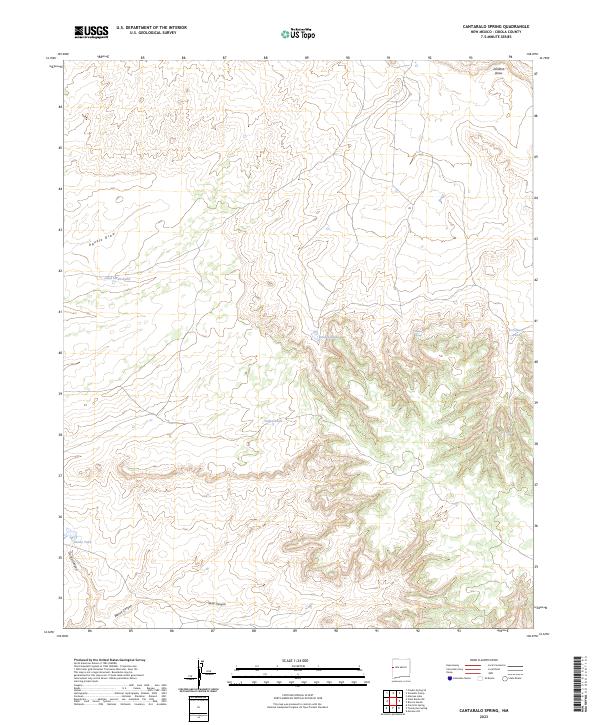Cantaralo Spring, NM — USGS 7.5-minute topo (2023)
