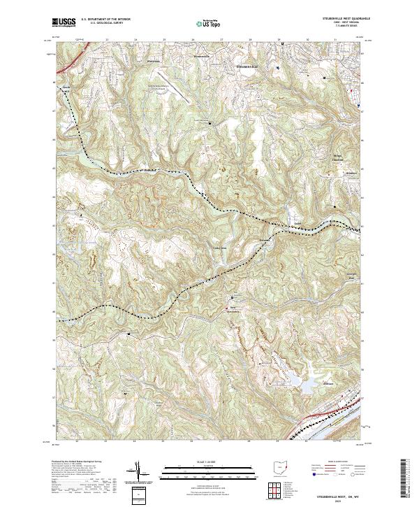 Steubenville West, OH-WV — USGS 7.5-minute topo (2023)