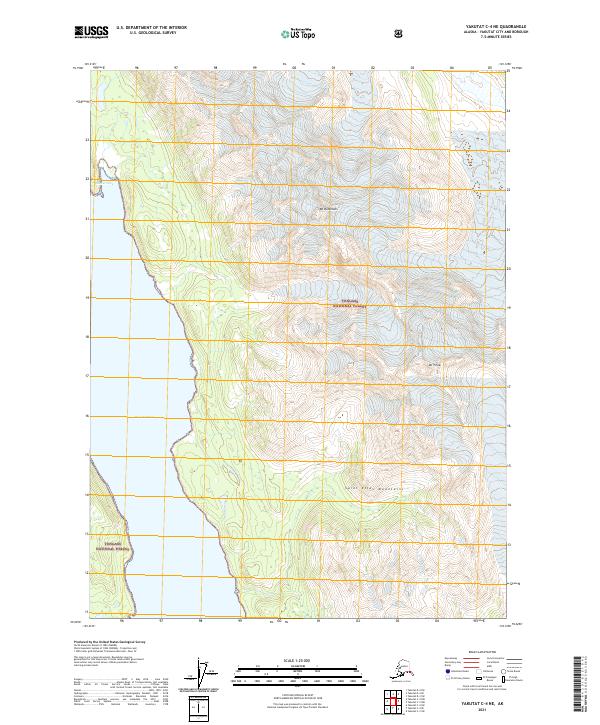 Yakutat C-4 NE, AK — USGS 7.5-minute topo (2021)