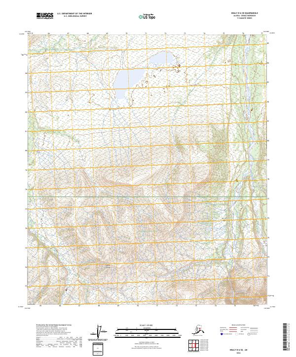 Healy D-6 SE, AK — USGS 7.5-minute topo (2024)