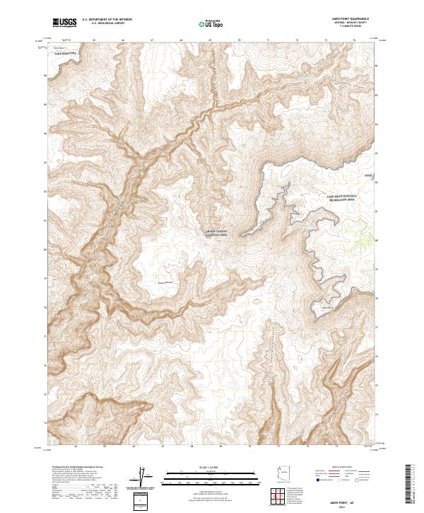 Amos Point, AZ — USGS 7.5-minute topo (2021)