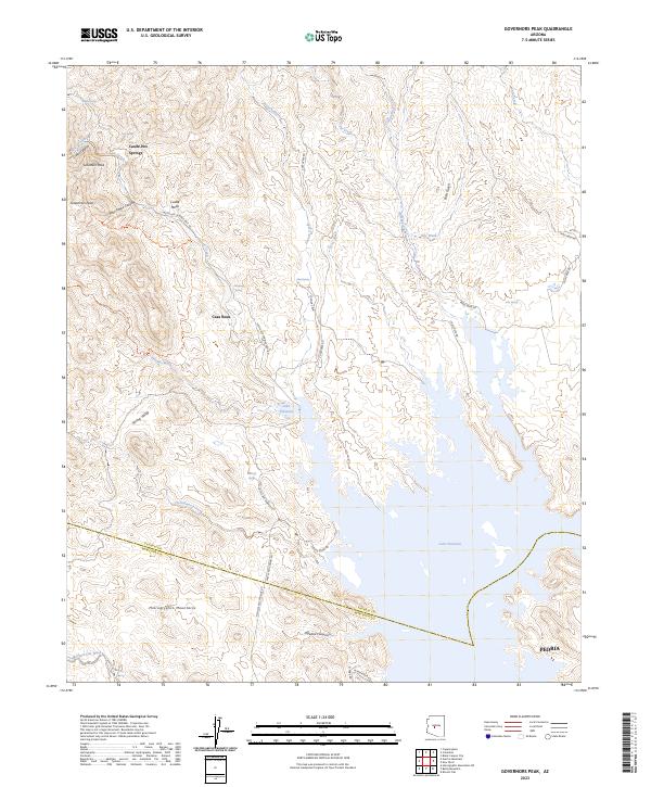 Governors Peak, AZ — USGS 7.5-minute topo (2023)