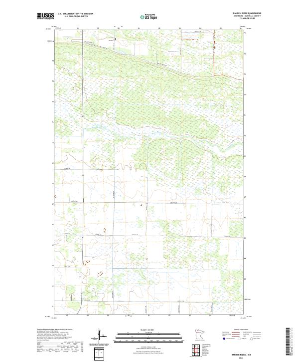 Randen Ridge, MN — USGS 7.5-minute topo (2022)