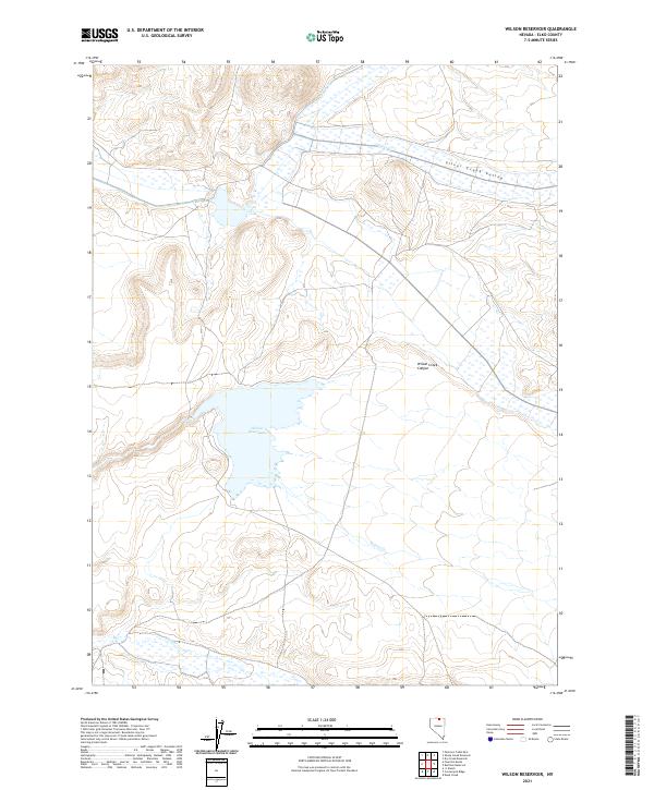 Wilson Reservoir, NV — USGS 7.5-minute topo (2021)