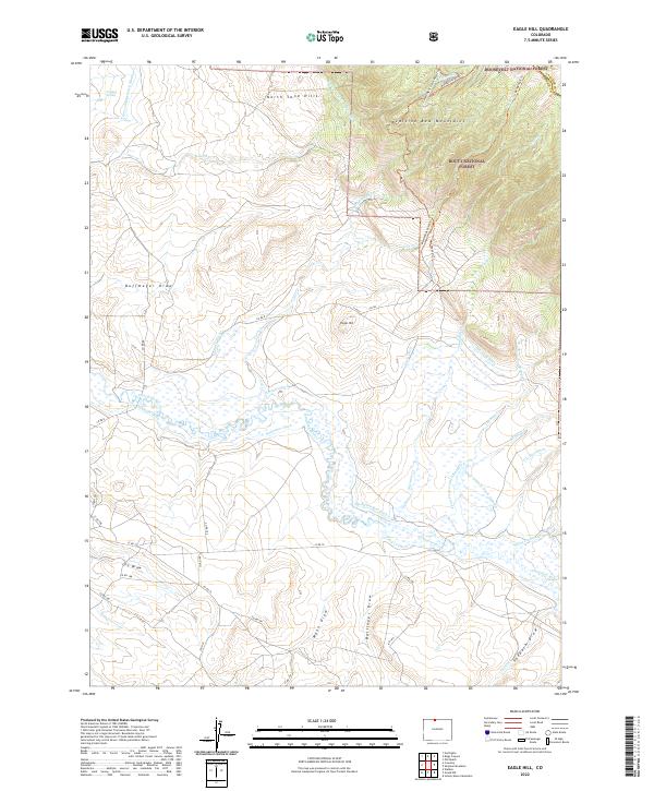 Eagle Hill, CO — USGS 7.5-minute topo (2022)