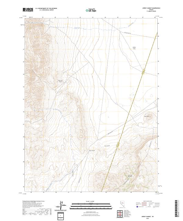 Jersey Summit, NV — USGS 7.5-minute topo (2023)