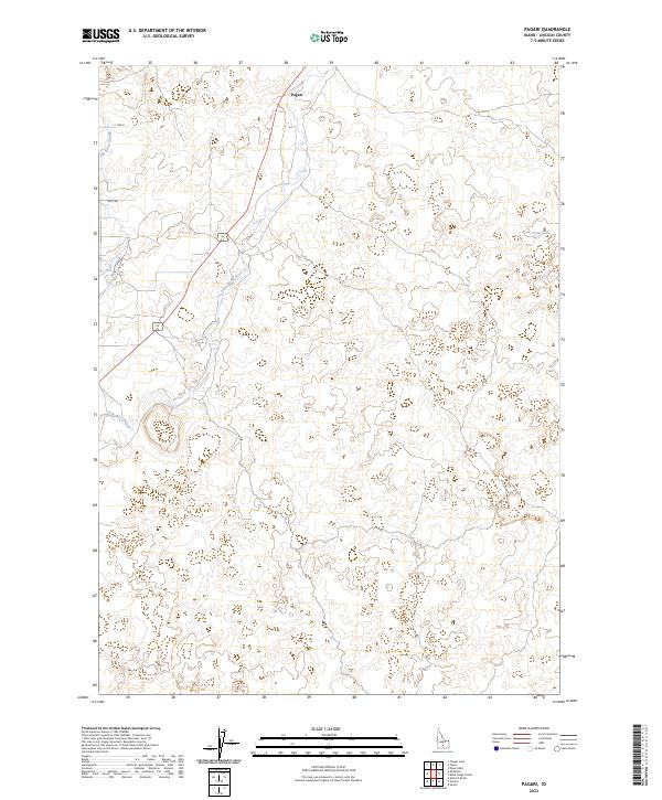 Pagari, ID — USGS 7.5-minute topo (2023)