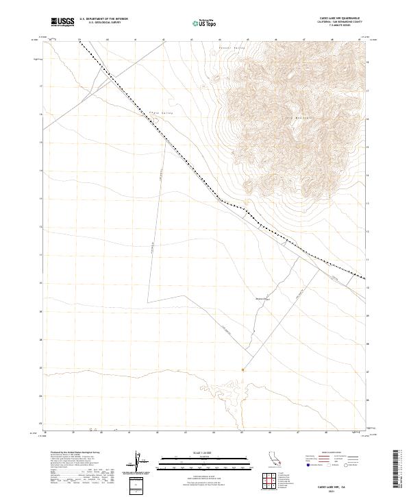 Cadiz Lake NW, CA — USGS 7.5-minute topo (2021)