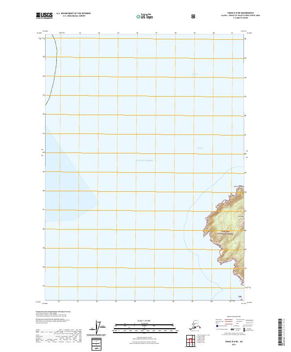 Craig D-8 NE, AK — USGS 7.5-minute topo (2021)