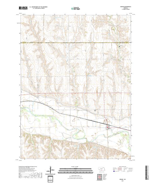 Edison, NE — USGS 7.5-minute topo (2021)