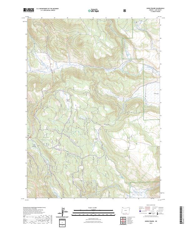 Horse Prairie, OR — USGS 7.5-minute topo (2023)