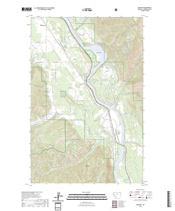 Belknap, MT — USGS 7.5-minute topo (2024)