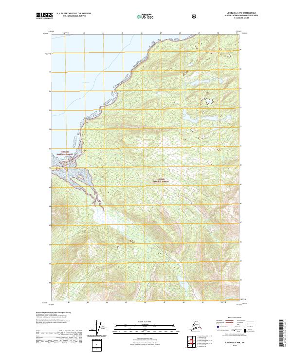 Juneau A-6 NW, AK — USGS 7.5-minute topo (2021)