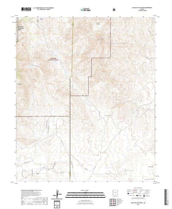 Galleta Flat West, AZ — USGS 7.5-minute topo (2021)
