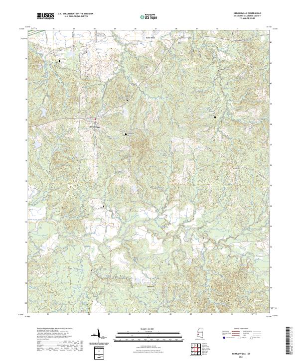 Hermanville, MS — USGS 7.5-minute topo (2024)