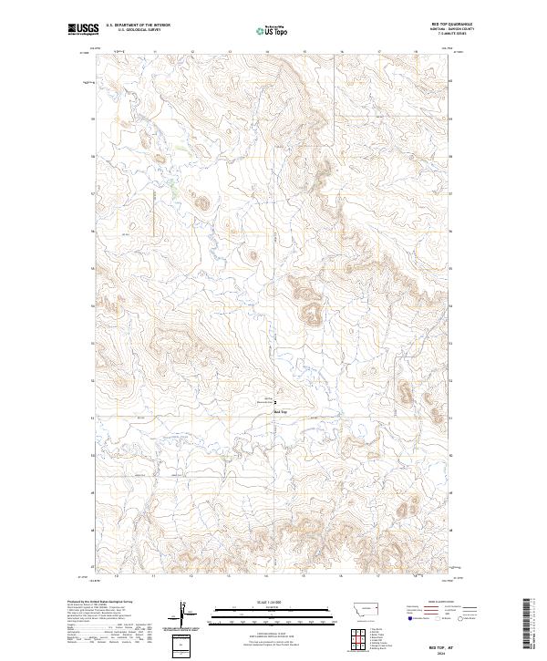 Red Top, MT — USGS 7.5-minute topo (2024)