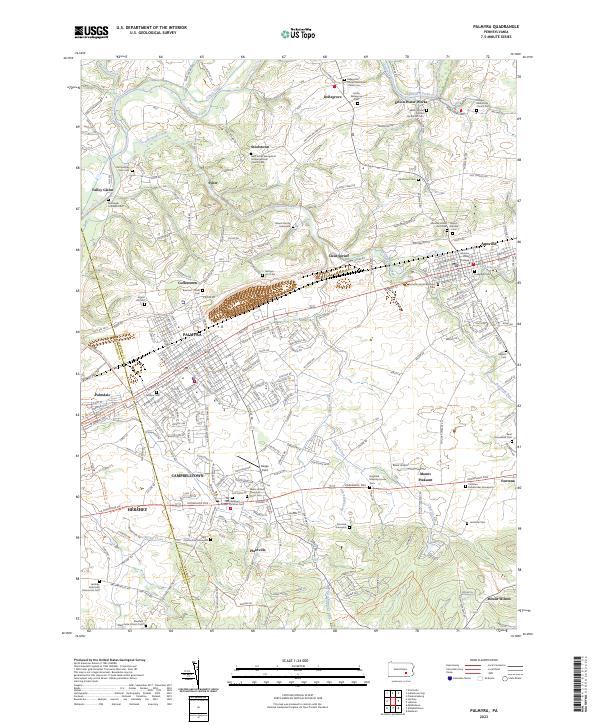 Palmyra, PA — USGS 7.5-minute topo (2023)