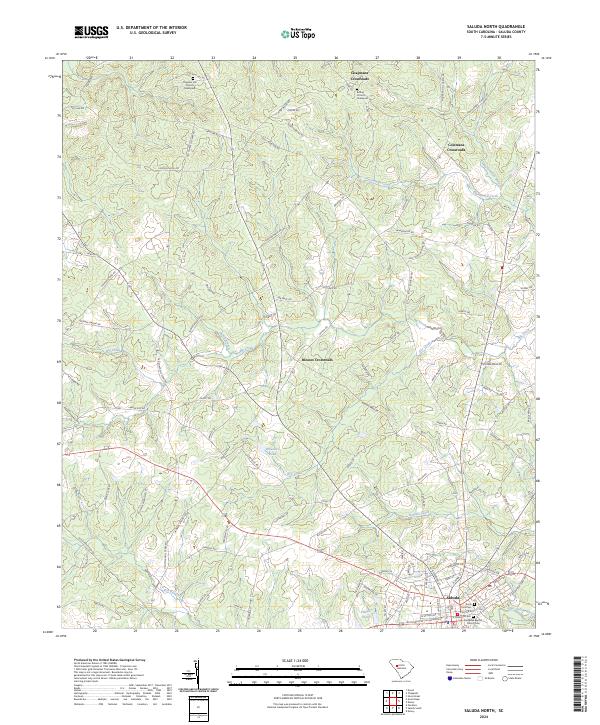 Saluda North, SC — USGS 7.5-minute topo (2024)