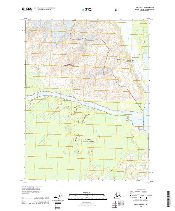 Yakutat A-1 NW, AK — USGS 7.5-minute topo (2021)