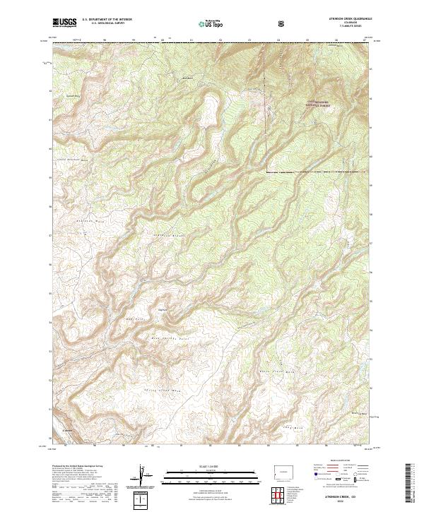 Atkinson Creek, CO — USGS 7.5-minute topo (2022)